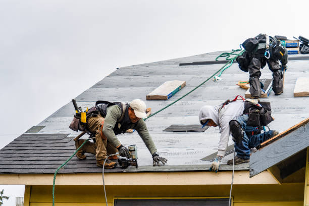 Professional Gutter Installation technician working in Warren, MI